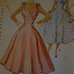 Hawaiian print summer party dress